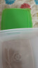 特百惠冷藏方形保鲜盒冰箱密封收纳装水果蔬菜便携800ml无包装盒 2个（绿色） 800ml 实拍图