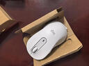 罗技（Logitech）M650 L 鼠标 无线蓝牙鼠标 对称鼠标 白色 带Logi Bolt USB接收器 实拍图