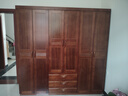 小木窝（XIAOMUWO） 衣柜 胡桃木实木衣柜卧室家具储物现代中式大衣柜组合衣橱经济型 六门衣柜 组装 实拍图