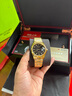 Balco瑞士金钻表24K黄金电镀瑞士机芯全自动机械表11颗真钻黑冰糖男表 实拍图