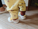 卡特兔学步鞋软底机能鞋秋季网面童鞋女宝宝室内鞋男童幼儿园透气入园鞋 白黄-网布 21 内长13.0cm 脚长12.0-12.5 实拍图