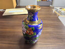 京珐（JINGFA）北京市珐琅厂  铜胎掐丝珐琅 （北京景泰蓝）京珐牌 8英寸三线桶 大蓝色 实拍图