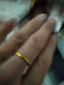 中国黄金（CHINA GOLD）古法素圈黄金戒指女足金情侣对戒三生三世指环520礼物送老婆女友 【古法】13号 1g 实拍图