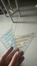 国誉(KOKUYO)三角尺套装考试绘图测量学生文具尺子 透明网格型 2把装 GY-GBA210 实拍图