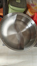 美厨（maxcook）304不锈钢鸳鸯火锅 32cm三层钢 带盖 燃气电磁炉通用 MCT2058 实拍图
