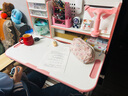 下一章儿童学习桌小学生家用写字书桌小孩写作业专用桌子可升降桌椅套装 至尊粉【高书架+海绵椅+阅读板+锂电灯+矫姿器】 实拍图