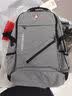 CROSSGEAR瑞士军士刀双肩背包男商务大容量出差旅行休闲17吋笔记本电脑书包 17.3英寸差旅旗舰款-灰色 实拍图