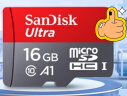 闪迪（SanDisk）16GB TF（MicroSD）内存卡 A1 C10 至尊高速移动版存储卡 读速98MB/s 手机平板游戏机内存卡 实拍图