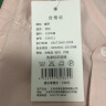 暖乔（Nuanqiao） 全棉衬衫女长袖春秋刺绣纯棉白打底衬衣百搭学生 粉色圆角领 L（110-120斤） 实拍图