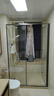 东鹏淋浴房一字浴室玻璃隔断浴屏淋浴隔断内外开极窄平开门干湿分离 枪灰|1.1-1.19*2米内外开 【1.0壁厚不锈钢+一体轴】 实拍图