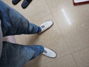 【真皮+上线】戈耐男士休闲板鞋真皮鳄鱼纹皮鞋白色小白鞋春秋季轻便透气韩版潮流百搭防滑男生青年学生鞋子 白色 真皮款 40码(250MM) 实拍图