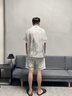 雅鹿睡衣男士夏季2025新款冰丝短袖薄款夏天青少年男生家居服仿真丝绸 NSJYI-冰丝43039 XL 【建议130-150斤】 实拍图