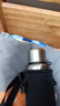 柏蝶莱大容量保温杯316不锈钢茶水分离保温水杯户外全钢保温杯 钢本色（茶水分离滤网）＋杯套 600ml 全钢长效控温316内胆 实拍图