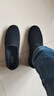 布舍元透气一脚蹬老北京布鞋男懒人休闲中老年爸爸黑色工作单鞋8502 39 实拍图