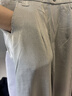 浪莎软牛仔星空裤女夏季天丝亚麻西装休闲百搭慵懒风高腰直筒裤子 实拍图
