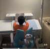 护童（Totguard）儿童学习桌椅小学生可升降书桌写字桌椅套装【超大桌面】电脑桌 启梦1.2米P1桌+低书架+扶手椅_蓝 实拍图