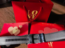 七匹狼（SEPTWOLVES）皮带男士牛皮自动扣腰带男士裤带礼盒高档实用生日礼物送男友老公 怦然心动【镜面款】礼盒+手提袋 120cm 实拍图