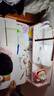 益威（EIEV）儿童学习书桌椅套装可升降中小学生桌椅子写字桌课桌男女生手摇款 移动脚踏+乳胶追背+双叶灯椅套粉 实拍图