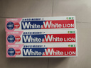 狮王（Lion）White&White小苏打牙菌斑美白护龈清新口气含氟牙膏(白桃)180g*3 实拍图