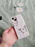 梵皓伊 ins高级感银色蝴蝶适用苹果17手机壳全包防摔iphone16promax保护套镂空镜头13pro/15硬女轻奢新款 银底tpu-镂空蝴蝶 iPhone13 实拍图