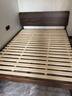 源氏木语实木床南美黑胡桃木美式大气双人床简约木蜡油卧室置物床1.5m高铺 实拍图