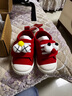 M1&M2童鞋女童帆布鞋男童室内鞋幼儿园室外小白鞋儿童鞋子女学步鞋398 红色 22 适合脚长13.5cm 实拍图