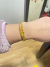 潮宏基 圆珠古法黄金手链女士足金手绳送妈妈送女友圣诞礼物 计价 约6.4g 实拍图
