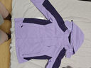 【专业级防水】冲锋衣三合一外套工作服男女工装夹克秋冬防风夹克 女款浅紫 XL 实拍图