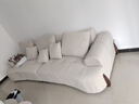 轻奢极简真皮沙发奶油风直排三人四人法式小户型沙发客厅简约现代 猫爪布 多人位3.1米 实拍图