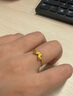 周大生黄金戒指足金精美蝴蝶戒指活口可调节送女友老婆情人节礼物 约2.1g 实拍图