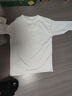 简约纯色长袖t恤女2025夏季百搭宽松百搭慵懒风上衣打底衫内衬 头领纯色长袖T恤白色 L 实拍图