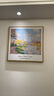 梵高莫奈原木风小清新装饰挂画世界名画客厅餐厅小众油画 O款莫奈《塞纳河畔的春天》 60*60cm 原木色木纹框+油画布 实拍图