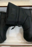 骆驼（CAMEL）雪地靴女简约厚底束带中筒保暖靴 L23W577074 黑色 37  实拍图