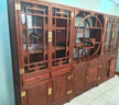 善匠良品 红木家具非洲花梨（学名：刺猬紫檀）博古架 实木书架书柜 明式书柜架三组合 书柜三组合 实拍图