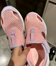 asics亚瑟士童鞋夏季新款男女儿童凉鞋款透气运动跑步鞋 701粉紫色 31.5 实拍图