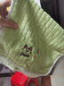 儿童毛巾浴巾柔软吸水不掉毛四季款宝宝洗澡巾婴儿盖毯包巾幼儿园 浅绿色 儿童毛巾25cm*50cm【1条装】 实拍图