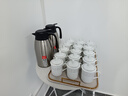 拜杰茶杯办公陶瓷杯会议杯金边带盖商务开会杯子水杯套装360ml 10只装 实拍图