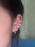 Lnieer养耳洞f136医用钛合金超闪耳钉睡觉免摘防致敏插入式耳骨钉耳蜗钉 【单只价】5mm粉钻耳钉 实拍图