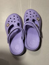 漂步洞洞鞋女凉鞋厚底花园凉拖鞋平底防滑孕妇户外涉水包头休闲沙滩鞋 紫色 37 实拍图