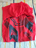 阿迪达斯 （adidas）儿童童装 秋季防风连帽衫 红色夹克HE0115 红色 140 晒单实拍图