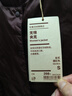 无印良品（MUJI）女式 轻量羽绒便携式 无领夹克 轻薄羽绒服冬季 保暖 BD0Y3A3A 酒红色 S（155/80A） 实拍图
