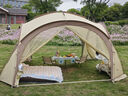 原始人蒙古包穹顶天幕户外帐篷大遮阳棚野外露营挡雨防晒球形凉亭 遮阳防蚊套餐（遮阳2+网纱2） 实拍图