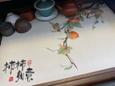 自赏新中式禅意茶水垫台面吸水沥水垫隔热布高级感茶桌垫布茶杯垫餐具 候墨持柿硅藻泥软垫 30*40cm【定制联系客服】 实拍图