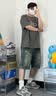 ONGOOSE牛仔短裤男复古高街五分裤男2026夏季休闲宽松直筒牛仔裤子男士 实拍图
