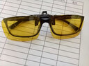 黑科技偏光夜视镜成人眼镜日夜两用驾驶镜开车专用夜不在黑眼镜太阳镜晚上夜视镜2458眼镜 96变色黄色镜片（可上翻） 实拍图