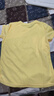 范迪慕运动T恤女高弹透气训练健身跑步速干衣男宽松情侣款短袖 浅黄女 S 实拍图