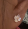 老银匠山茶花银耳钉养耳洞睡觉免摘送女友情人节礼物银耳钉女s925银耳饰 耳钉（含一对银耳堵）含证书 实拍图