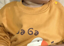 嘟嘟家宝宝套装秋季男童两件套衣服儿童秋装卡通可爱童装女童卫衣卫裤潮 黄底白鹅+藏青色裤子 90 实拍图