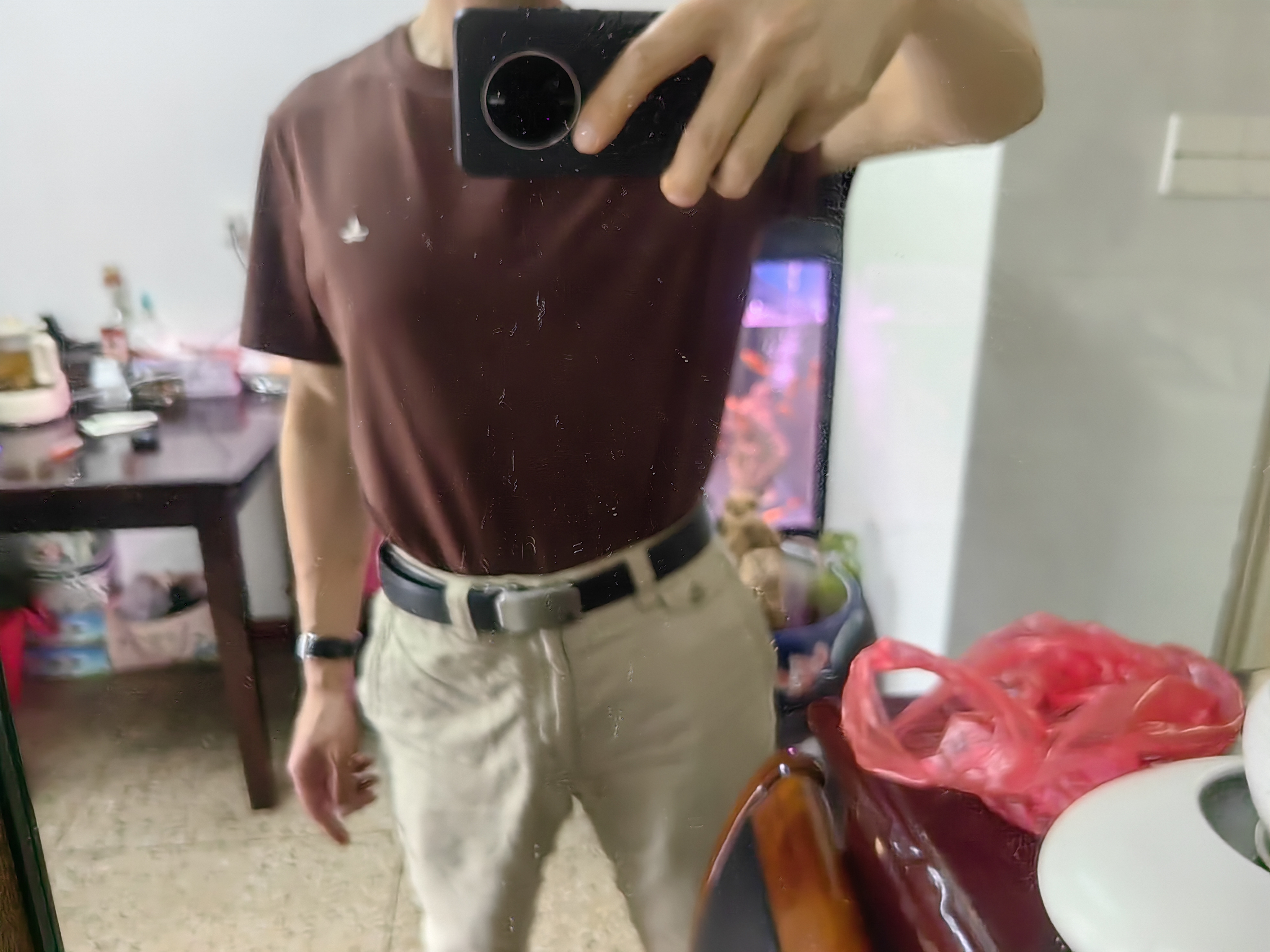 Navigare意大利小帆船【凉感】男士短袖圆领T恤夏季休闲简约基础体恤衫男 焦糖咖啡棕 【简标款】 3XL 实拍图