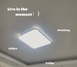 LED客厅灯 吸顶灯 卧室灯 灯具照明 方灯圆灯 客卧套餐组合 60*60cm无极60W（16-22平） 银色边框 实拍图